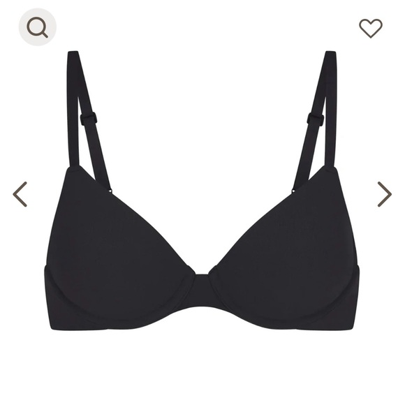 NWT SKIMS Fits Everybody T-Shirt Demi Bra in Onyx‎ Sz 30C - Picture 4 of 5